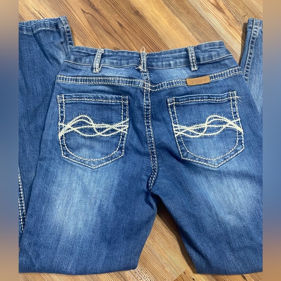 Cowgirl Tuff Women's Blue Boot Cut Jeans - Picture 2 of 14